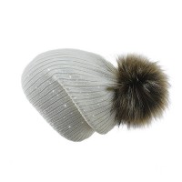 Шапка женская SELFIE CZD 3 REZINKA ROSSIP 418104 PAL-Y (на флисе)+(иск. помпон)