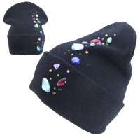 Шапка женская SELFIE CZD LPT BLACK STONE 419290 ACR2 (двойная)