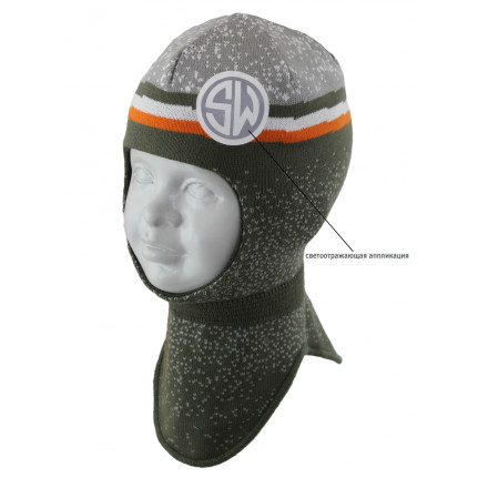Шапка-шлем детская SELFIE SHLm0 420481 SILUAN (на хлопковой подкладке) - Фото