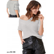 Пуловер женский SELFIE ROXI 221555 F светло-серый - Фото