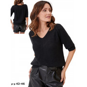 Пуловер женский SELFIE ROXI 221555 C черный - Фото