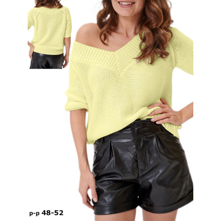 Пуловер женский SELFIE ROXI 221555 D желтый - Фото
