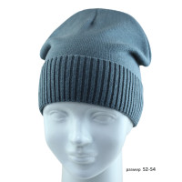 Шапка unisex SELFIE CZMD lpt CASUAL 223756 BAW-2 (двойная) [52-54]
